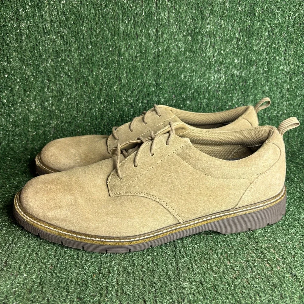 Dr Scholls Resolute Gel Cushion Suede Lace Up Casual Oxford Shoes Tan Mens Sz 12